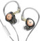 KZ EDX Pro Monitor intrauditivo, Unidad dinámica magnética Dual de 10 mm Auriculares de Alta fidelidad de Baja frecuencia con Cable de diseño Desmontable de 0,75 mm y 2 Pines (Negro, con micrófono)