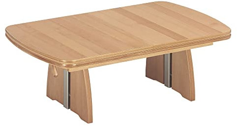 58 aufm Kessel Funktionstisch Carmela höhenverstellbar und ausziehbar 125(165, 205, 245) x 75 x 55-74 Couchtisch massiv Buche 16103