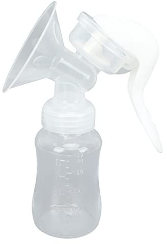 Milchpumpe, leichte und leise Milchpumpe für unterwegs Handmilchpumpe Milchpumpe Hand Transparent manuelle Stillpumpe für sanftes und effektives Abpumpen