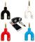 CCeCCe 4 Stück 3,5 mm Audio-Klinkenstecker auf Kopfhörer-Mikrofon TRRS 2-Wege-Splitter, Y-Stecker 1/8 1 auf 2 Stecker-Adapter für iPhone, PS4, Kopfhörer, Headset, Mikrofon, PC, Computer, MP3, Tablet,