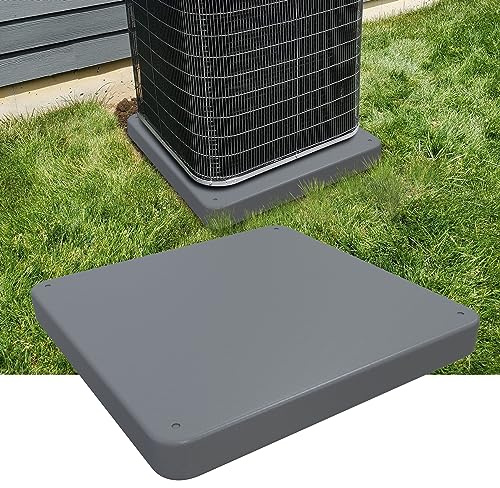 Mxclimate Almohadilla de equipo para sistemas HVAC,Aire acondicionado mini split sin conductos,Almohadilla de unidad de condensador de plástico de 36x36x2