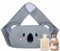 Wärmflaschengürtel, 130CM Koala Wärmflasche Gürtel, 3in1 Wärmflasche mit Bezug, 1L Wärmeflasche Wärme Koala Tier Hot Water Bottle Perfekt für Rücken, Bauch und Nacken