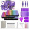 Queta 240 Slots Butterfly Diamond Painting Storage Box 5D Diamond Painting Accessories Tools Storage Box Carry Case Diamant Painting Tools Container Bag Diamond Embroidery Tools Handbag