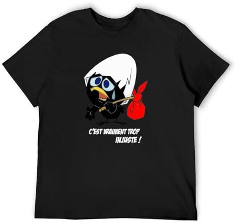 jargon Intouchables Calimero Texte Ombre T-Shirt Black M