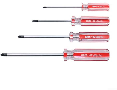 HEIBTENY Lot de 4 tournevis en forme de Y, tournevis magnétique antidérapant Tri-Wing Y0, Y1, Y2, Y3