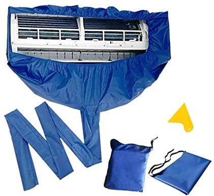 BEROAir Conditioner Cleaning Kit Split 1-2P Lid for Air Conditioner Cleaning Kit Waterproof Kits for Wall Air Conditioning Cleaning Kit Kit for Dust Cleaning-Blue1