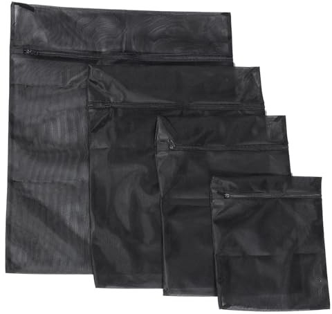 Amosfun Sacs À Linge En Filet Avec Fermeture Éclair Lot De 4 Tailles 23.62X19.69 Pouces Réutilisables Pour Sous-Vêtements Chaussettes Linge Délicat Maison Et Camping