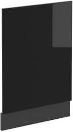 Vicco Frontblende R-Line, Schwarz Hochglanz/Anthrazit, 45 cm ohne Arbeitsplatte