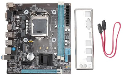 Placa Base para Juegos, Doble Canal DDR3 H81G Placa Base para Juegos con Ranura M.2, Tarjeta de Red Gigabit, Placa Base para PC LGA1150 Pin 4th 5th Gen