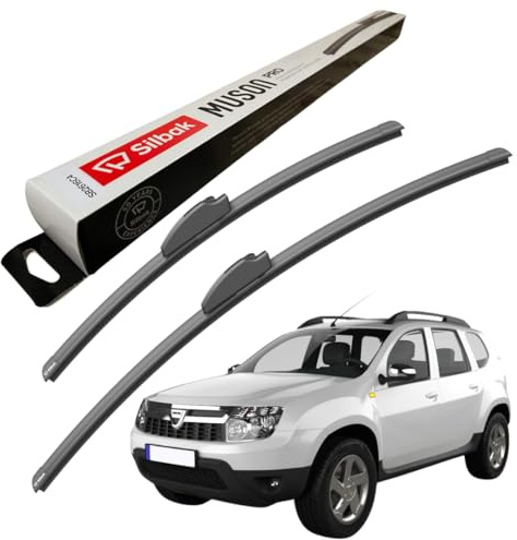 Silbak Windscreen Wipers, fits for DACIA DUSTER (10/2014-11/2016) Front Wiper Blades, 600mm/450mm