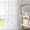 Lirzxin Scheibengardine, Bistrogardine Küche Gardinen Transparent Vorhänge Gestickt Zweige Blätter Polyester Kurzer Vorhang Jalousien für Kleine Fenster, 132x137CM, Grau, 2er Set