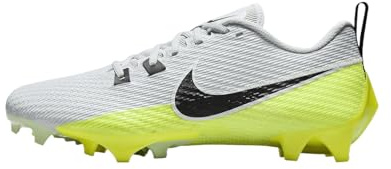 Nike Vapor Edge Speed 360 2 Men's Football Cleats (DA5455-004, Pure Platinum/Volt/Vapor Green/Black) Size 12