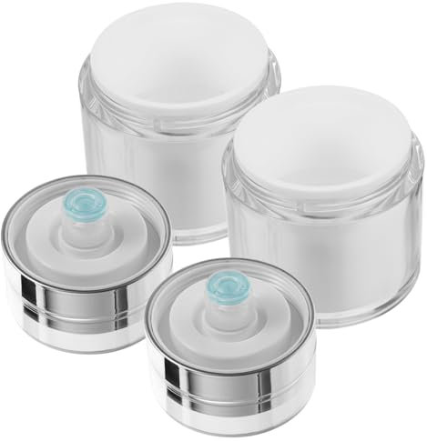 AUTSUPPL 2pcs Cream Bottle Airless Pump Lotion Dispenser Moisturiser Storage Bottle for Face Cream