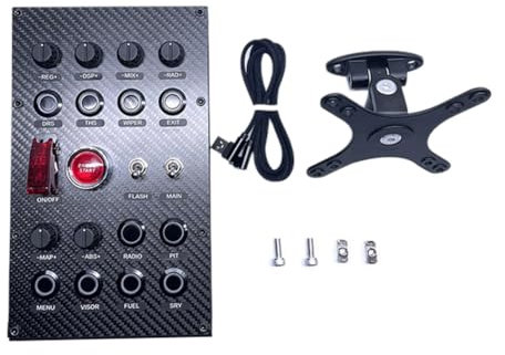 Jgzzmxuq SIMDT Button Box Sim Racing Central Control Button Box für American Truck European Truck Racing Button Box