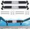 2 Stück 304 Edelstahl Poolleiter Ersatzstufe mit Rutschfestem Gummipolster Schwimmbadleitern Pedale mit Schrauben Pool Leiter Stufen für Swimmingpool SAPs Spas, 50 x 7,5 x 2,2 cm