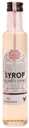 SCHRONISKO BUKOWINA Kiefernsprossensirup 315 g / 250 ml – 53% Auszug | Aus Kiefernsprossen, mit 47 % Zucker – aromatisch und süß für Tee, Wasser, Cocktails und winterliche Heißgetränke