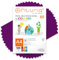 Buntes Papier, 500 Blatt A4 80g – Farbiges Papier für Basteln, Drucker, Scrapbooking – Farbbögen – Ideal für Origami, Papierfalten, Büro und Schule (Violett, 500 Blatt)