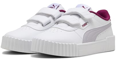 PUMA Mädchen Carina 3.0 Sneakers 34, White Lilac Crush Purple