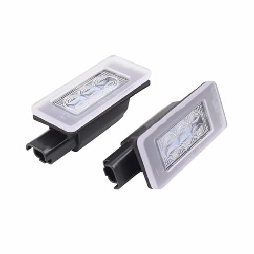 YSQHSODS Wing Mirror Indicator 2pcs LED License Number Plate Light Lamp For Peugeot 3008 2016-2019 207CC 208 308 MK2 2008 5008 Rear Trunk Tail Light Rearview Mirror Indicator Lamp