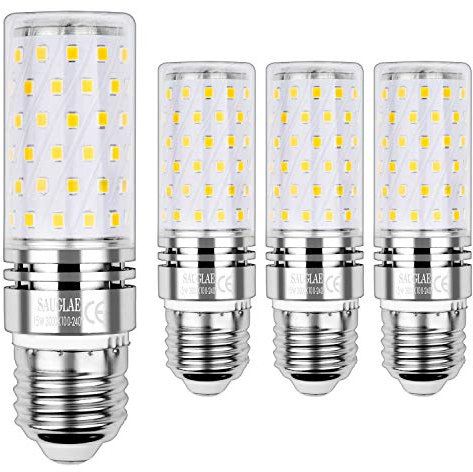 SAUGLAE E27 Led Mais Leuchtmittel 15W, Entspricht 120W Glühbirnen, 3000K Warmweiß, 1700lm, Edison Schraube Led Birne, 4-Pack