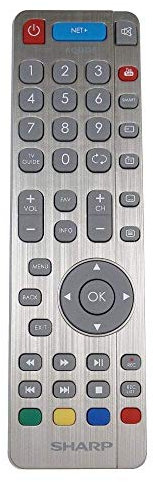 Genuine TV Remote Control Replacement for Sharp LC-49CUF8462KS / LC49CUF8462KS