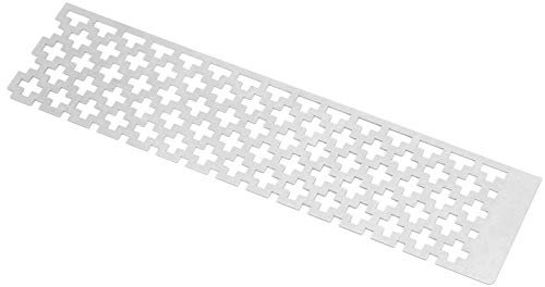 Cikonielf 5D Diamantmalerei Lineal Edelstahl Quadrat Mesh Lineal DIY Diamantmalerei Fix Tools Leere Gitter Lineale