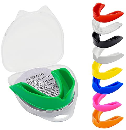 Mundschutz - Professioneller Schutz für Kontaktsport, Rugby, Kampfsport, Karate, MMA, Boxen, Hockey, Fußball, Flexibel für Jugendliche & Erwachsene (Grün)