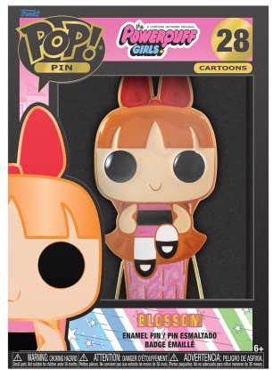 Funko FUNKPO Pop! Large Enamel Pin CARTOONS: Power Puff Girls - Blossom - BLOSSOM - the Powerpuff Girls Enamel Pins - Cute Collectable Novelty Brooch - for Backpacks & Bags - Gift Idea
