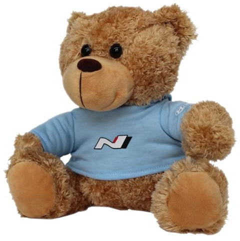 Hyundai HMD00526 Teddybär N-Design Plüschtier Stofftier Kuscheltier Teddy Logo, Braun