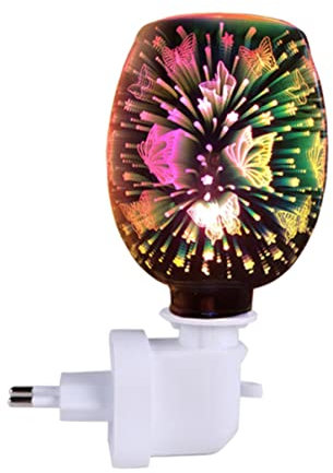 OSALADI 1stk Wachslampe Wohnkultur Wachs Schmelzendes Licht Dekoratives Aromalicht -aromatherapie-licht Lampendekor Für Zu Hause Nachtlicht Einzigartig Ätherisches Öl Glas 3D