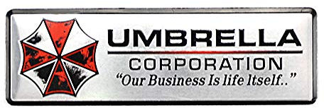 Umbrella Corporation Emblem-Aufkleber, dekorative Karosserie-Aufkleber, Regenschirm-Corporation, Auto, reflektierende Aufkleber für Auto, LKW, Wand, Laptop (weiß)