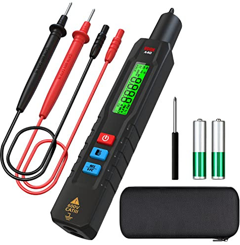 BSIDE A40 Spannungsprüfer Berührungsloser elektrischer Volt-Stift AC DC Dual mode Thermometer NCV VFC Alarm LiveWire check Breakpoint Finder