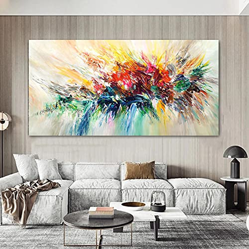 Art abstrait coloré photos maison peintures décoratives toile peinture fleur affiches mur art photos pour salon décor 70x100 cm sans cadre