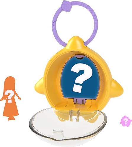 Mattel Disneys Wish Star Reveals Überraschungs-Minipuppe, Schlüsselanhänger Schatulle mit Charakterpuppe und Zubehör (Stil kann abweichen), HPX30