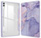 FINTIE Custodia per Samsung Galaxy Tab S10+ Plus/S9 FE+ Plus/S9+ Plus 12.4 Pollici 2023 con S Pen Holder, Leggero Trasparente Cover Posteriore con Bordo Antiurto, Auto Sveglia/Sonno, Lilla Marble