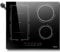 Disaenvir Plug in Induction Hob 4 Zones, 13 Amp 2800W Electric Cooker 60cm with Extended Zone, 4 Burners Built-in Cooktops in Touch & Slide, Booster, Pause, Timer, Safety Lock, Black