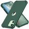 ORETECH für iPhone 12 Mini Hülle, mit 2 Stück Schutzfolie, 360 Grad Ganzkörper Stoßfest Kratzfest Silikon Handyhülle für iPhone 12 Mini 5,4 Zoll, Grün