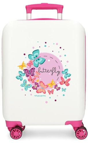 MOVOM Hola Hartschalenkoffer, Schmetterling, Mediano, Koffer 50