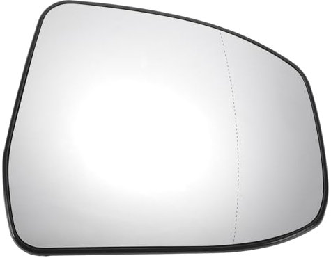 QUARKZMAN Espejo Retrovisor Del Lado Derecho Del Coche, Reemplazo De Cristal Con Placa De Respaldo Asférica Calefactado Blanco Para Ford Focus 2008-2018