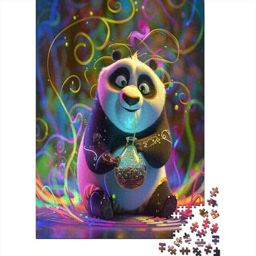 3D Pixar-style Panda 1000 Jigsaw Puzzle Firmenfeier Einfaches klassisches Puzzle Familie oder Kinder Puzzle 1000 Teile (75 x 50 cm)