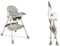 Sleepy shop 24 Hochstuhl - Kinderstuhl für baby, Kindersitz & Hauck ab 6 Monate, 2in1, mit Sicherheitsgurten und einer zusätzlichen Ablage für Kleinteile Kinderhochstuhl, Hochstühle, GREY