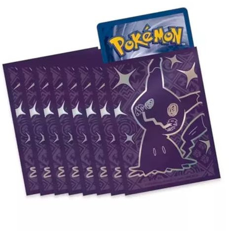 Elite Pokemon Coaching Coaching Cover [65 custodie], Metti in mostra le tue carte con le buste promozionali delle scatole ETB Pokemon, custodie per carte Pokemon (Mimikyu)