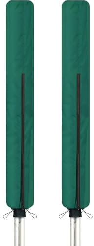 Wäschespinnen-Abdeckung, wasserdichter Stoff mit Reißverschluss, 165 x 15 cm, langlebig, für Wäschetrockner und Wäscheständer, wetterbeständig, kleine Sonnenschirmabdeckung für Gartentrockner und