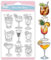 GLOBLELAND Cocktails Klare Stempel Für Scrapbooking Zitronenwein Silikonstempel Ananasgetränke Transparenter Stempel Für Kartengestaltung DIY Prägung Journaling
