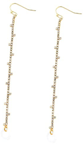 LAPYAPPE 1paar Einfache Ohrringe Mit Anti-Verlust-Kette Für Ohrhörer Tragbare Ohrstecker Für Sport Und Alltag Modisches Design Vielseitig Einsetzbar Geeignet Für Frauen