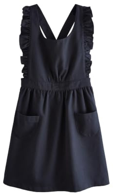 NEXT Mädchen Standard Schulkleidung Latzkleid mit Rüschendetail 98-164