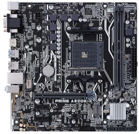 QWEOWW Placa Madre Fit For ASUS Prime A320M-K Socket AM4 DDR4 USB3.0 SATA3 HDMI VGA 32GB B320 Placa Base de Escritorio