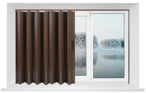 GOCHUSX Porte Pliante D'intérieur sur Mesure, Porte Pliante Rétractable avec Cadre en Aluminium, Porte Coulissante pour Cuisine pour Chambre, Salle De Bain, Cuisine