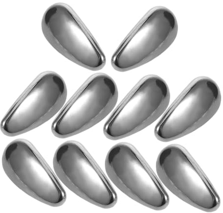 HONMEET 5 Pairs Ceramic Nose Pads for Glasses Push-in Nose Piece Anti-Slip Dark Grey Eyeglass Cushions Comfortable Replacement for Eyewear with Fit