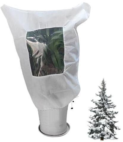 Winterschutzabdeckung für Pflanzen – Frostschutz für Gartenpflanzen – Isolierter Schutz mit Kordel, für Garten, Gewächshaus, Kiste, Rosa, Palme, Zitrusfrüchte, Feige